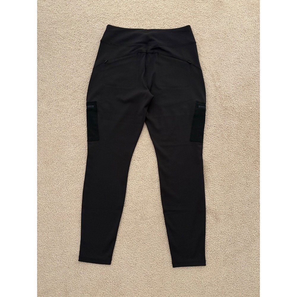 Athleta Women Headlands Hybrid Cargo Tight Size 12 Black Hiking Trekking Pants - Picture 7 of 13